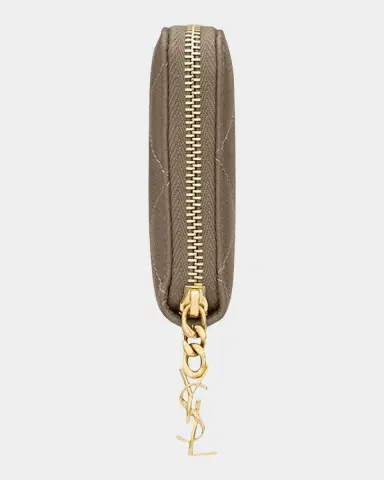 Saint Laurent Cassandre Bijou Leather Zip Wallet | Thumbnail 7 Saint Laurent Cassandre Bijou Leather Zip Wallet | Thumbnail 7