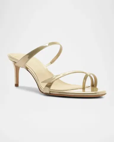 Alexandre Birman Tita Toe 60mm Leather Kitten-Heel Sandals | Thumbnail 2