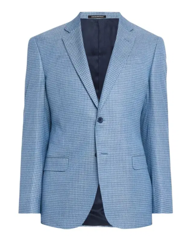 Men 's Micro-Check Bamboo Viscose G Line Sport Coat