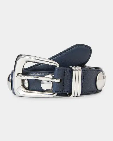 Veronica Beard Arch Studded Leather Belt | Thumbnail 2