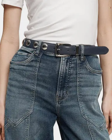 Veronica Beard Arch Studded Leather Belt | Thumbnail 3