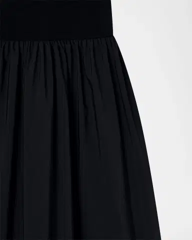Emporio Armani Viscose Jersey & Taffeta Midi Dress | Thumbnail 5 Emporio Armani Viscose Jersey & Taffeta Midi Dress | Thumbnail 5