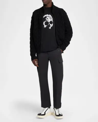 Alexander McQueen Men's Straight-Leg Cargo Pants | Thumbnail 2