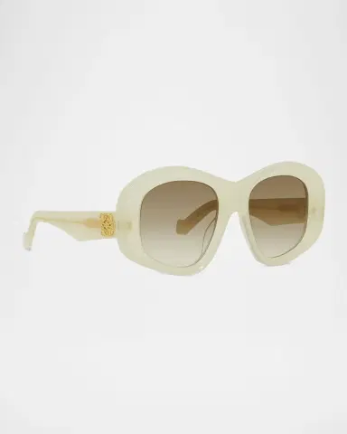 Loewe Anagram 51mm Beveled Pentagon Sunglasses | Thumbnail 3 Loewe Anagram 51mm Beveled Pentagon Sunglasses | Thumbnail 3