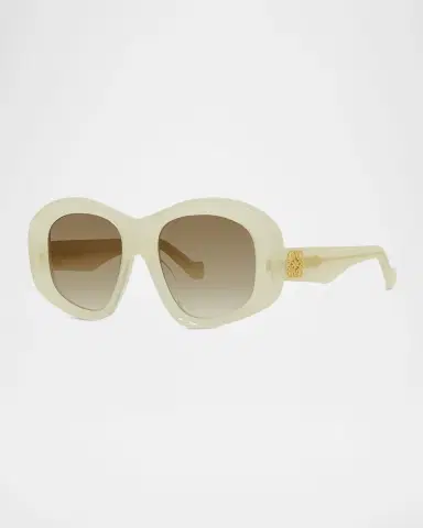 Loewe Anagram 51mm Beveled Pentagon Sunglasses | Thumbnail 8 Loewe Anagram 51mm Beveled Pentagon Sunglasses | Thumbnail 8