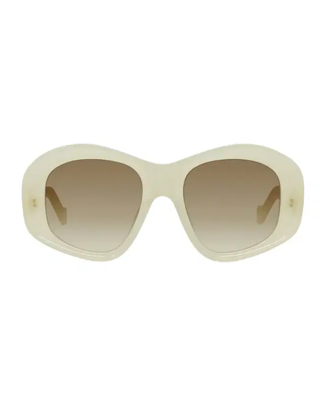 Loewe Anagram 51mm Beveled Pentagon Sunglasses