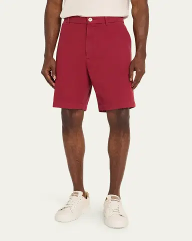 Brunello Cucinelli Men's Cotton Gabardine Garment-Dyed Bermuda Shorts | Thumbnail 4
