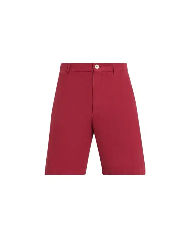 Brunello Cucinelli Men's Cotton Gabardine Garment-Dyed Bermuda Shorts