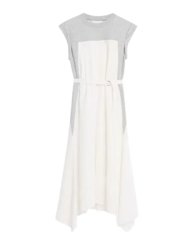 Cap-Sleeve Broderie Anglaise Combo Midi Dress