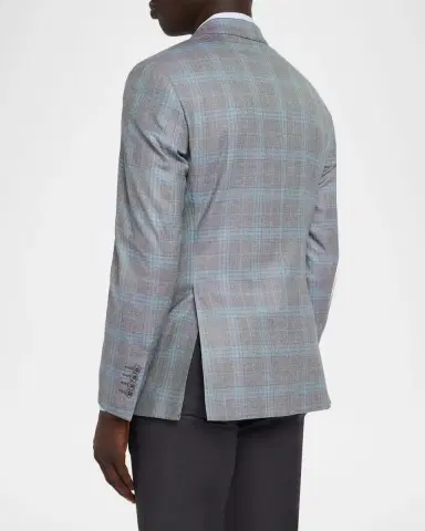 Emporio Armani Men's Plaid Wool G Line Sport Coat | Thumbnail 3 Emporio Armani Men's Plaid Wool G Line Sport Coat | Thumbnail 3