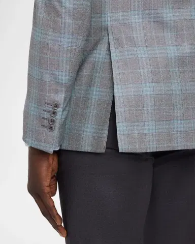 Emporio Armani Men's Plaid Wool G Line Sport Coat | Thumbnail 8 Emporio Armani Men's Plaid Wool G Line Sport Coat | Thumbnail 8