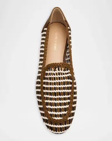 Veronica Beard Prilla Woven Leather Loafers | Thumbnail 5