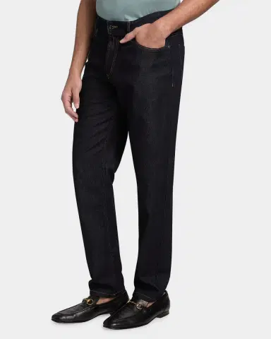 Emporio Armani Denim Mid-Rise Straight-Leg Jeans | Thumbnail 7