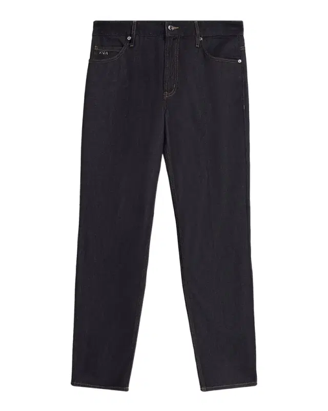 Denim Mid-Rise Straight-Leg Jeans