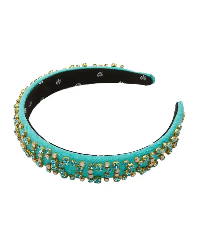 Charlotte Crystal-Embellished Headband