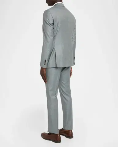 Emporio Armani Men's G Line Wool Sharkskin Two-Piece Suit | Thumbnail 3 Emporio Armani Men's G Line Wool Sharkskin Two-Piece Suit | Thumbnail 3