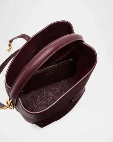 Saint Laurent Le 37 YSL Grained Leather Bucket Bag | Thumbnail 4 Saint Laurent Le 37 YSL Grained Leather Bucket Bag | Thumbnail 4