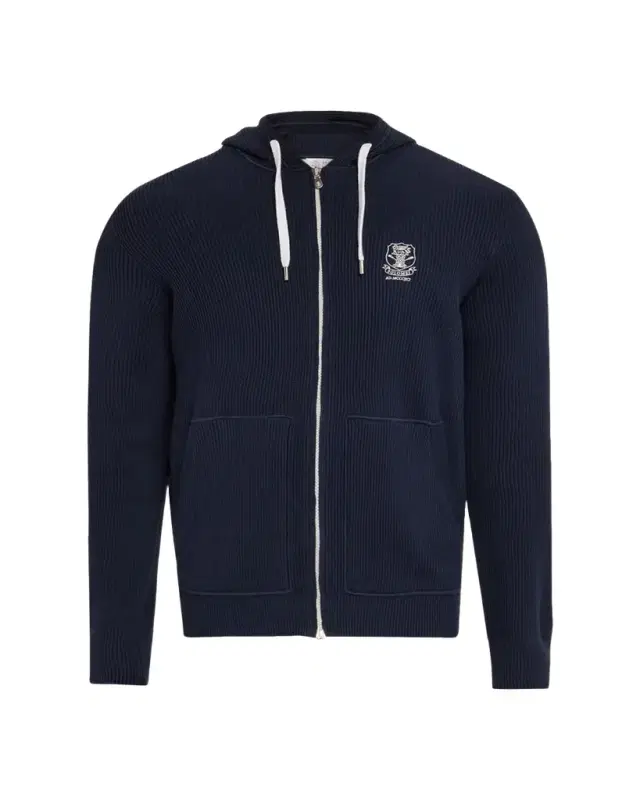 Brunello Cucinelli Men's Logo Cotton Hoodie