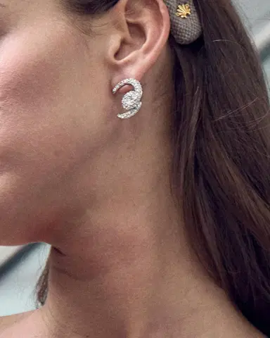 Lele Sadoughi Crystal Loop-De-Loop Pave Brooch | Thumbnail 2