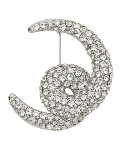 Lele Sadoughi Crystal Loop-De-Loop Pave Brooch | Thumbnail 1
