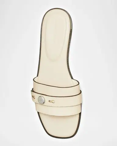 Tory Burch Romy Leather Slide Sandals | Thumbnail 4 Tory Burch Romy Leather Slide Sandals | Thumbnail 4