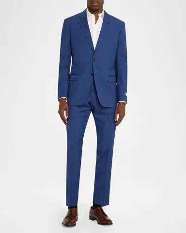 Emporio Armani Prince of Wales Check Wool Single-Breasted Blazer | Thumbnail 2 Emporio Armani Prince of Wales Check Wool Single-Breasted Blazer | Thumbnail 2