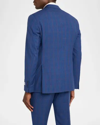 Emporio Armani Prince of Wales Check Wool Single-Breasted Blazer | Thumbnail 4 Emporio Armani Prince of Wales Check Wool Single-Breasted Blazer | Thumbnail 4