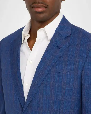 Emporio Armani Prince of Wales Check Wool Single-Breasted Blazer | Thumbnail 5 Emporio Armani Prince of Wales Check Wool Single-Breasted Blazer | Thumbnail 5
