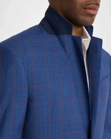 Emporio Armani Prince of Wales Check Wool Single-Breasted Blazer | Thumbnail 6 Emporio Armani Prince of Wales Check Wool Single-Breasted Blazer | Thumbnail 6