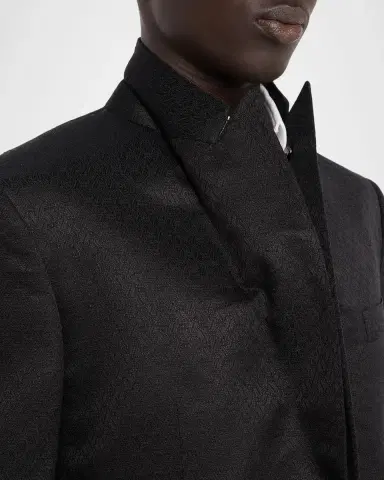 Stefano Ricci Men's Geometric Silk Jacquard Single-Breasted Sport Coat | Thumbnail 8