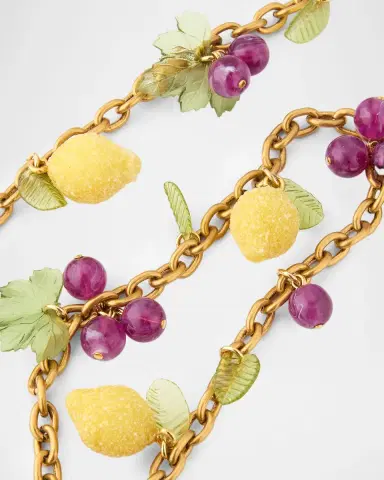 Saint Laurent Lemon Charms Cable-Chain Bag Charm | Thumbnail 3 Saint Laurent Lemon Charms Cable-Chain Bag Charm | Thumbnail 3