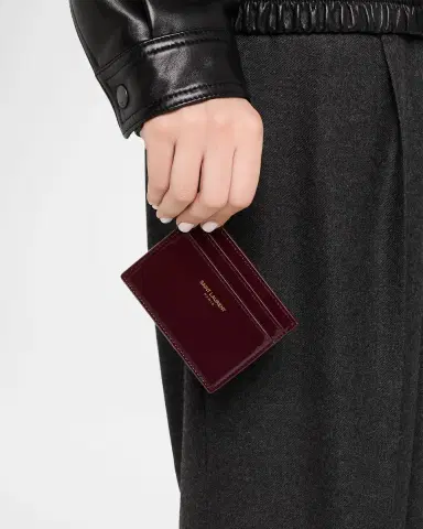 Saint Laurent Patent Leather Card Holder | Thumbnail 2