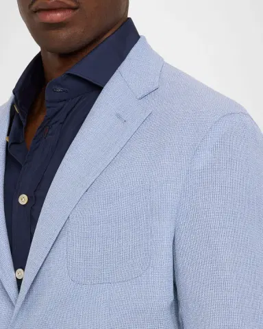Emporio Armani Men 's Wool Textured Patch Pocket Sport Coat | Thumbnail 5 Emporio Armani Men 's Wool Textured Patch Pocket Sport Coat | Thumbnail 5