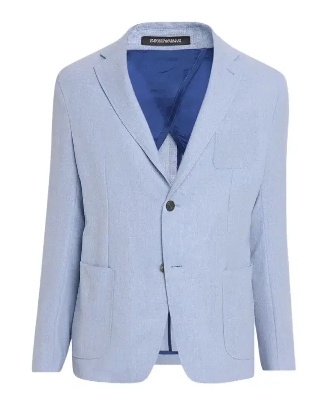 Men 's Wool Textured Patch Pocket Sport Coat
