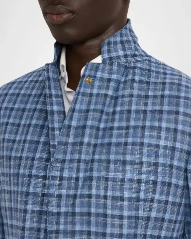 Stefano Ricci Men's Wool, Silk and Cotton Check Sport Coat | Thumbnail 6