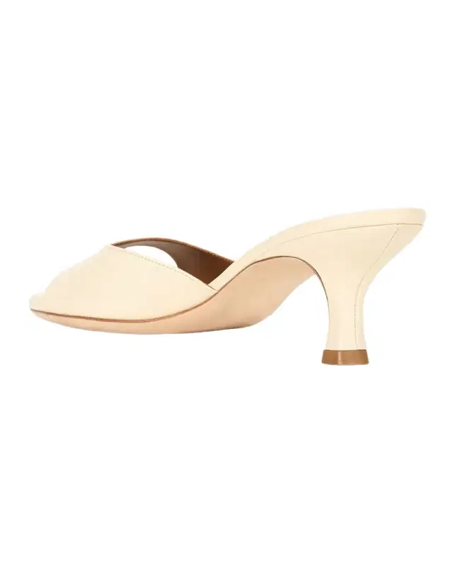 60mm Brigitte Leather Kitten-Heel Mules 60mm Brigitte Leather Kitten-Heel Mules