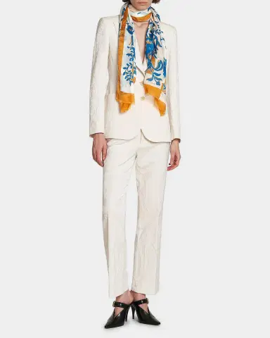 Etro Paisley Cotton & Silk Scarf | Thumbnail 2