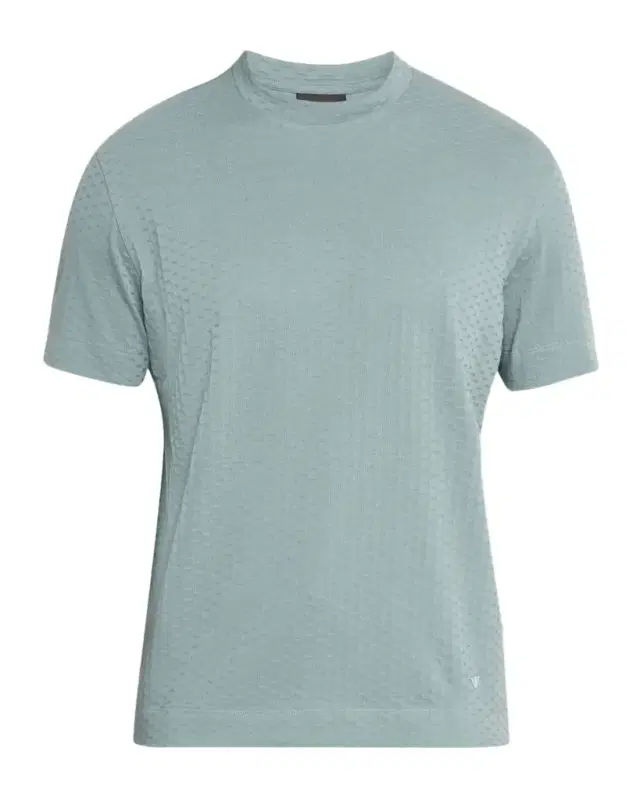 Men's Cotton Jacquard Crewneck T-Shirt