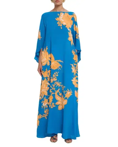 Etro Floral Print Flutter-Sleeve Maxi Dress | Thumbnail 1