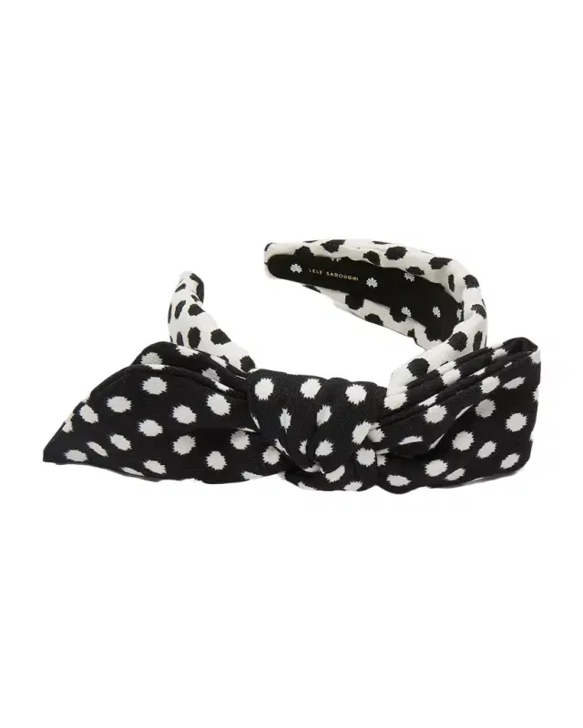 Lele Sadoughi Holly Polka Dot Headband
