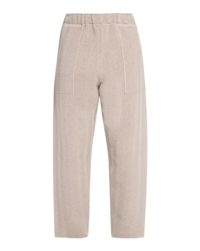 Homme Plisse Issey Miyake Men 's Inlaid Knit Herringbone Straight-Leg Trousers