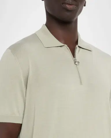 Stefano Ricci Men's Cashmere, Wool and Silk Quarter-Zip Polo Shirt | Thumbnail 4 Stefano Ricci Men's Cashmere, Wool and Silk Quarter-Zip Polo Shirt | Thumbnail 4