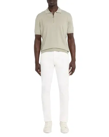 Stefano Ricci Men's Cashmere, Wool and Silk Quarter-Zip Polo Shirt | Thumbnail 1 Stefano Ricci Men's Cashmere, Wool and Silk Quarter-Zip Polo Shirt | Thumbnail 1
