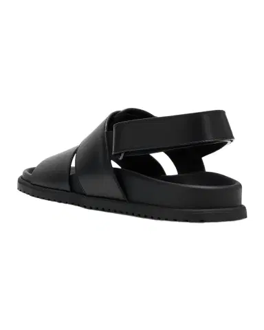 Dolce & Gabbana Men's DG Logo Leather Sandals | Thumbnail 1 Dolce & Gabbana Men's DG Logo Leather Sandals | Thumbnail 1