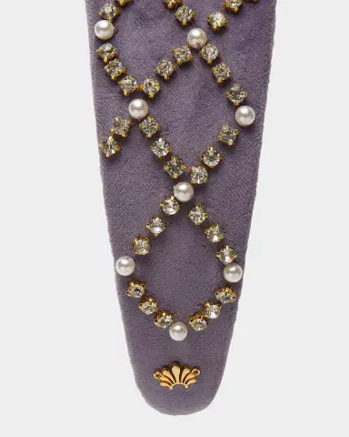Lele Sadoughi Brigitte Embellished Velvet Headband | Thumbnail 3 Lele Sadoughi Brigitte Embellished Velvet Headband | Thumbnail 3
