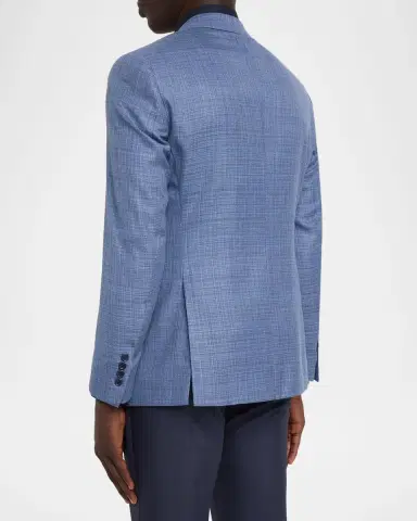 Emporio Armani Men's Wool G Line Blurred Plaid Sport Coat | Thumbnail 3 Emporio Armani Men's Wool G Line Blurred Plaid Sport Coat | Thumbnail 3