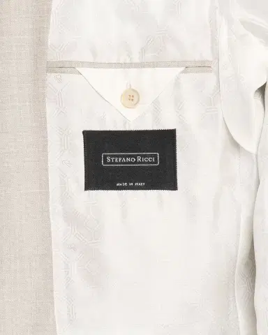 Stefano Ricci Men's Wool, Silk and Linen Sharkskin Suit | Thumbnail 6