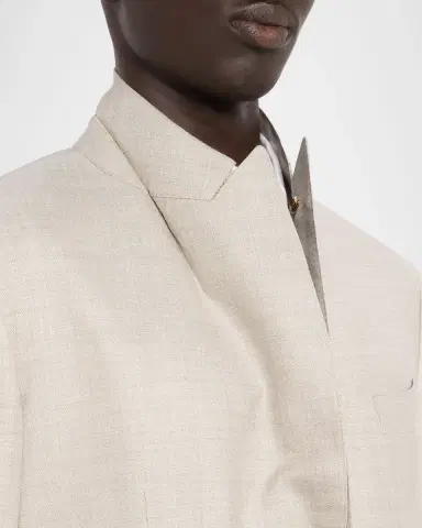 Stefano Ricci Men's Wool, Silk and Linen Sharkskin Suit | Thumbnail 7