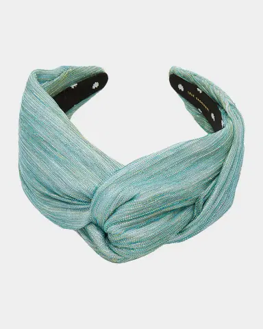 Lele Sadoughi Greta Shimmer Knotted Headband | Thumbnail 2 Lele Sadoughi Greta Shimmer Knotted Headband | Thumbnail 2