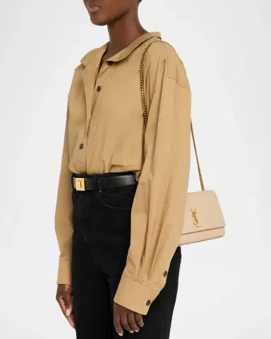 Saint Laurent Kate YSL Medium Leather Crossbody Bag | Thumbnail 6